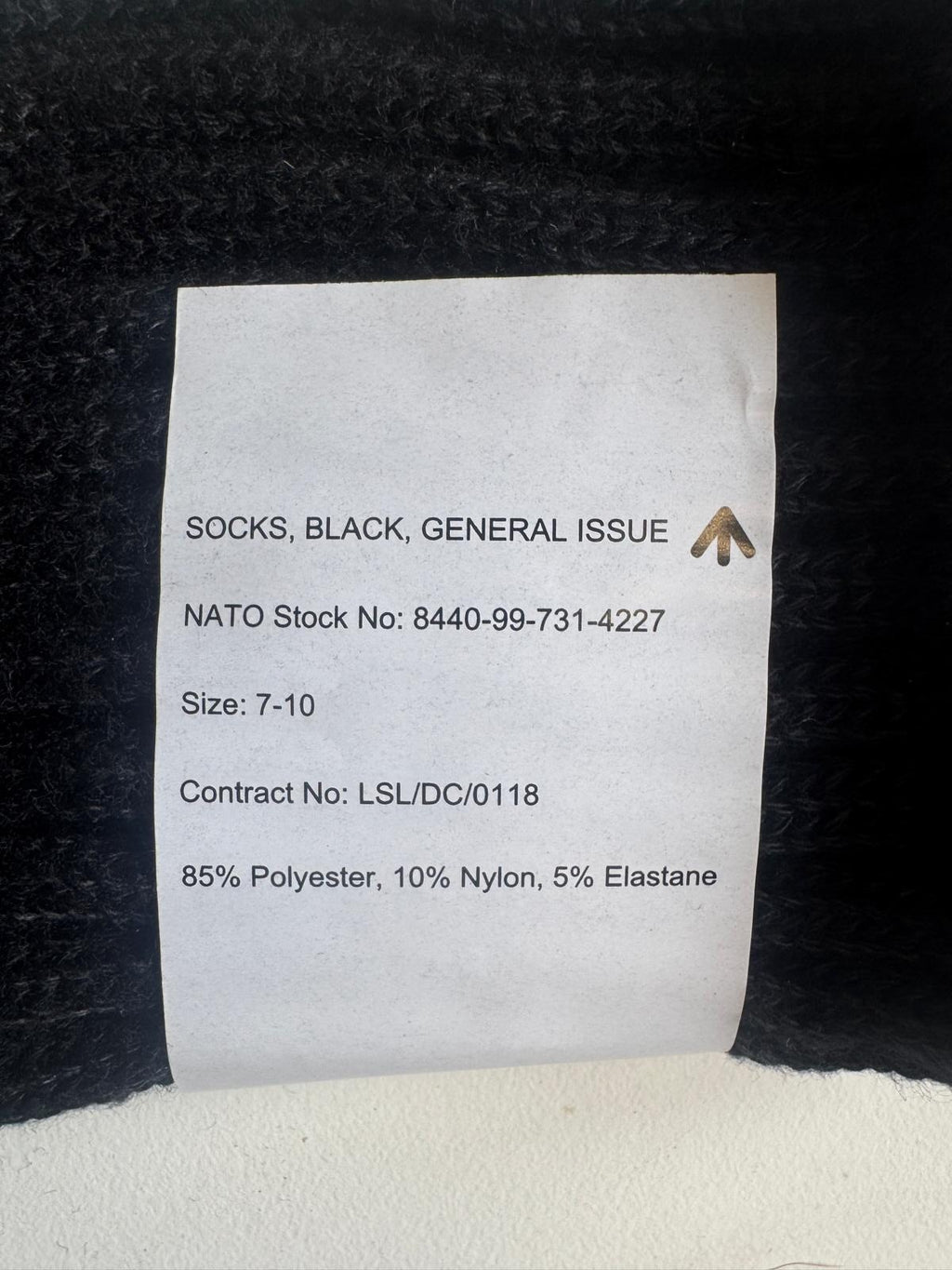 British Army Black General Issue Thick Combat / Commando Socks - NEW