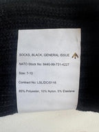 British Army Black General Issue Thick Combat / Commando Socks - NEW
