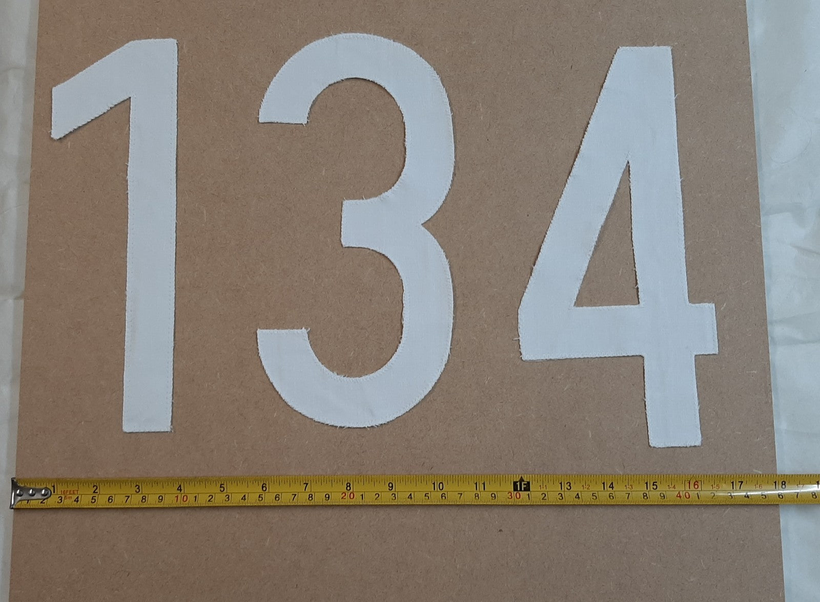 Genuine Vintage West German Sports Sew on Numbers 1-14 1970`s BRAND NEW