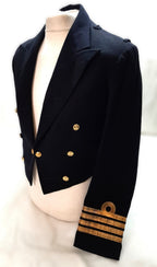 Navy Mess Jacket Cap Rank Curls British Naval 50s Pattern Ofc Dress RN