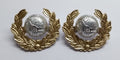 RM Collar Dogs Royal Marines Offc. No1 Metal Badges No Split Pins