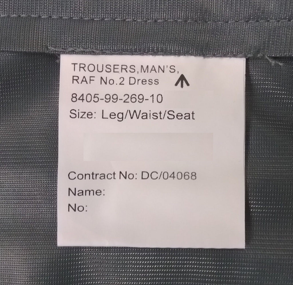 Air Force Trousers Mens No2 Dress RAF Royal Air Force Blue Grey Assorted Sizes Grade 1