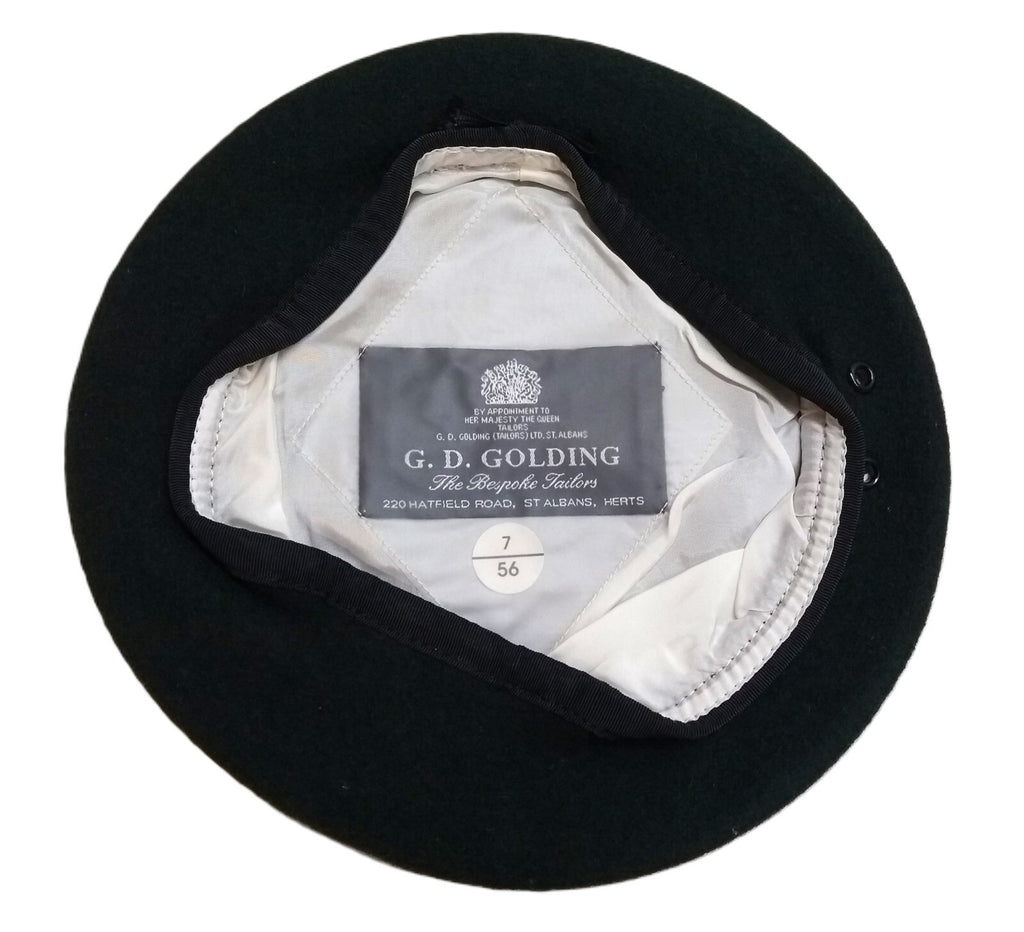 Rifles Green Beret Goldings British Army Pattern Silky Lining & Petersham Trim