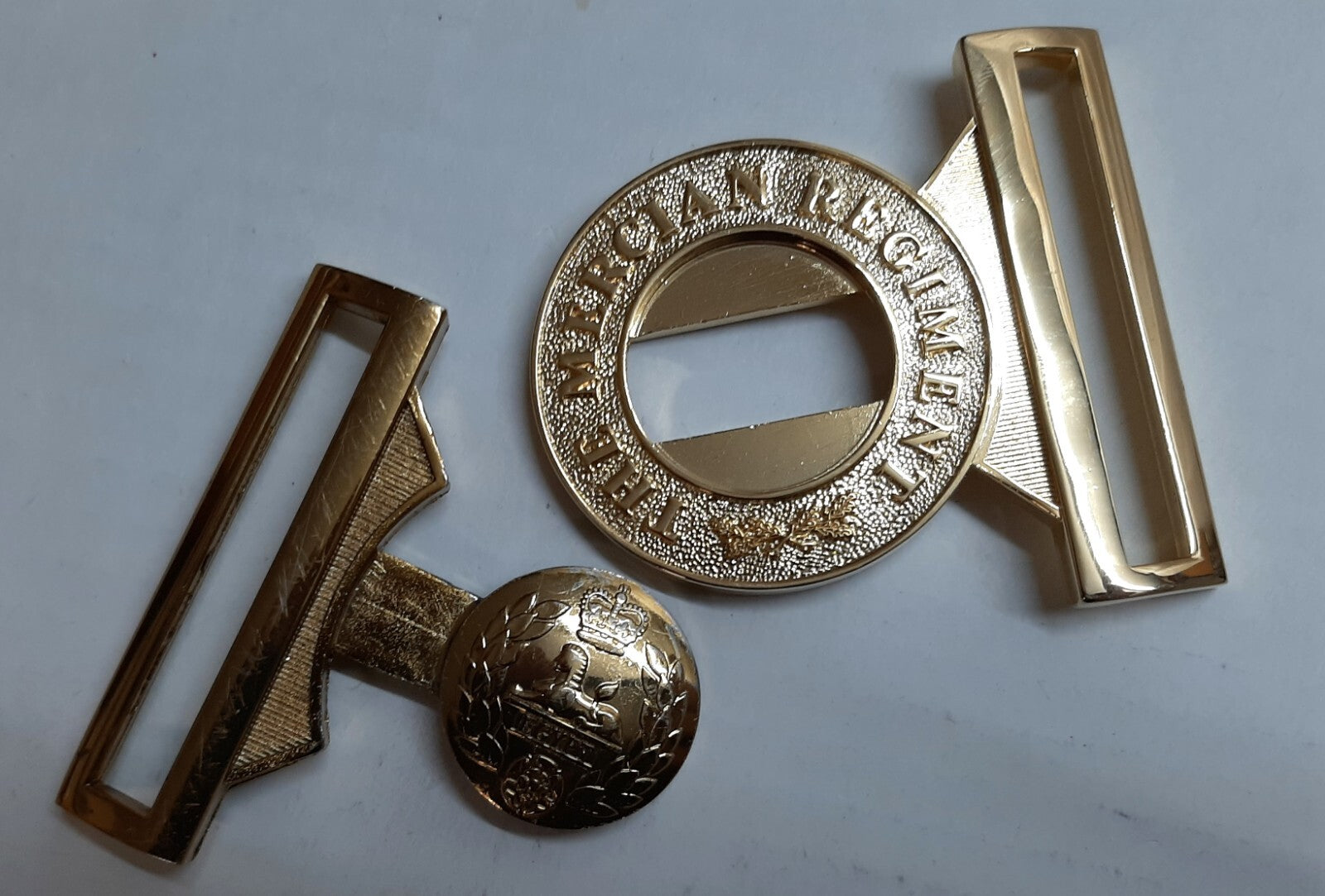 British Army Buckle Mercian Regiment With Egypt Insignia Locket Max 60mm Belting