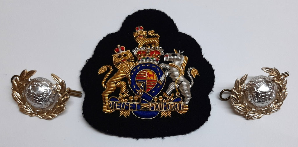 RM OFC Badges No1 W/O Wire Arm Patch & 1 Pair of Collar Dogs British Made R.M