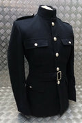 British Army RM No1 Dress Jacket & Belt Fancy Dress Navy All Sizes - NEW