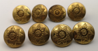 East Yorkshire Regiment Buttons 30L x8