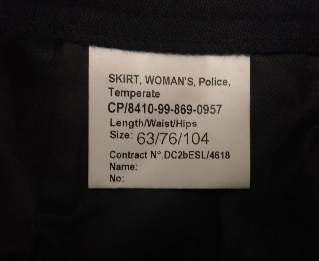 Genuine British Black Uniform Issue Parade & Ceremonial Temperate Skirt 63/76cm