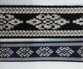 Blue or Black Cotton Lace with Silver Metalised Polyester Composite British Made