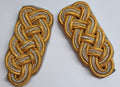 Luftwaffe Style Shoulder Boards Senior Officer Gold and Silver 3 Ply Cords