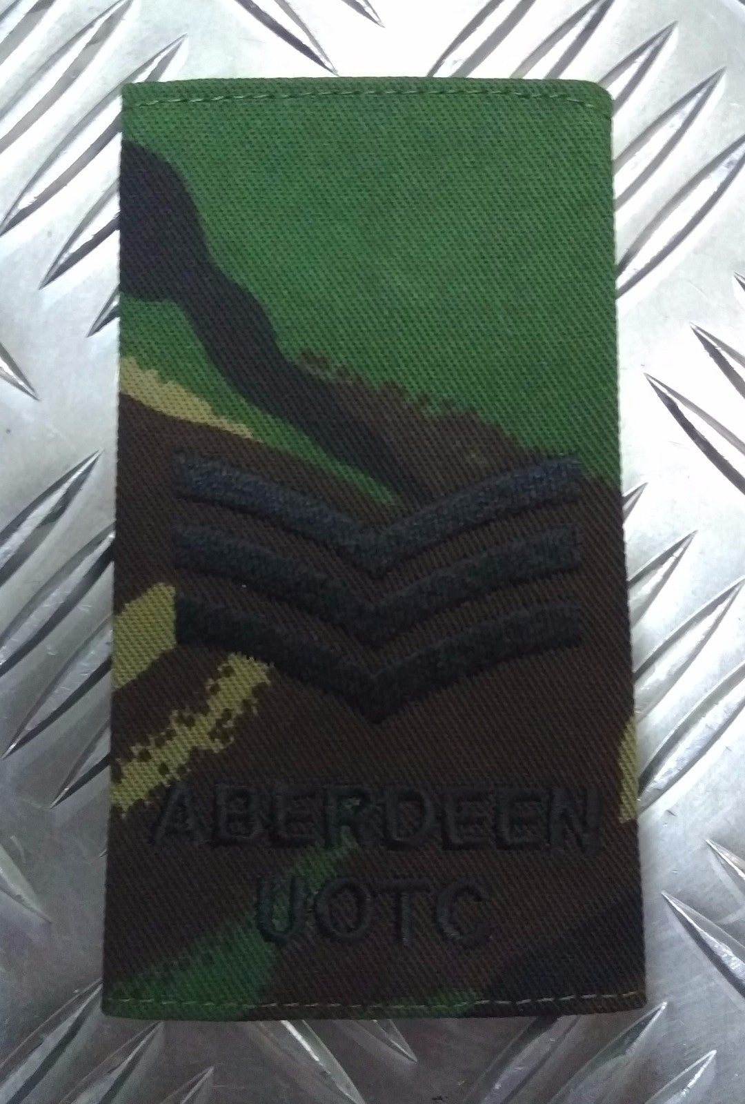 Genuine British Army "Aberdeen UOTC" DPM Camo Rank Slide Various Ranks (AUOTC)