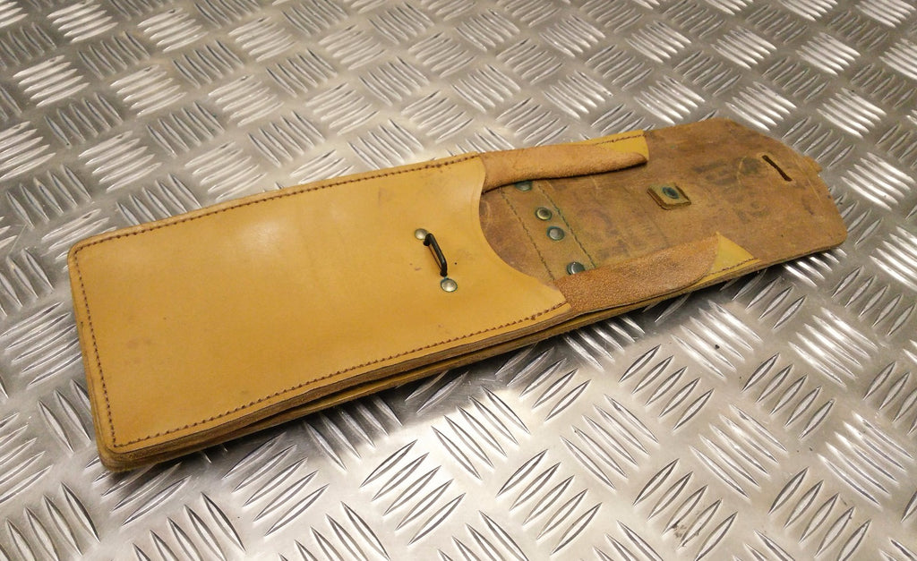 Genuine Vintage Issue Leather Ammo / Utility Pouch Light Brown / Tan