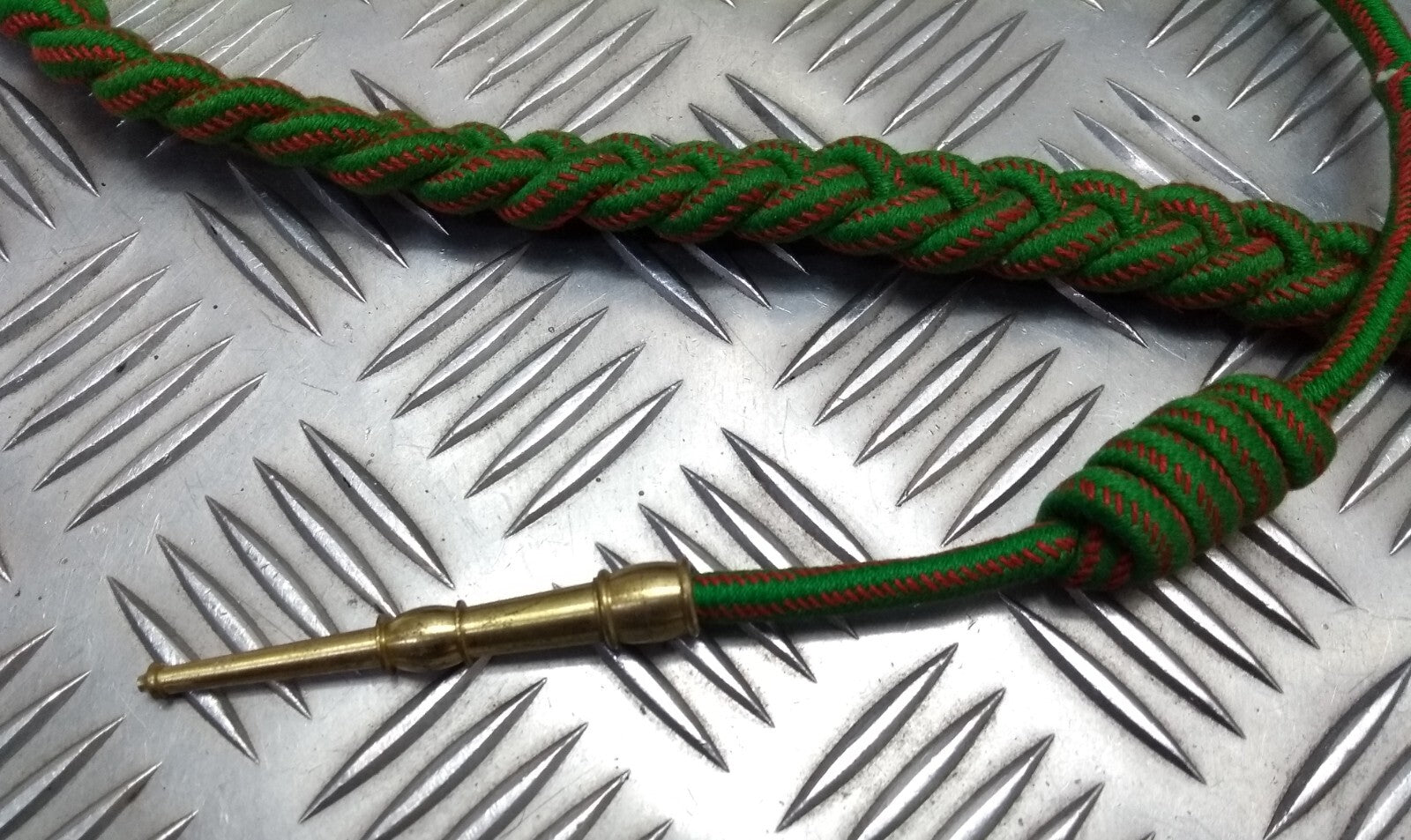 Vintage Aiguillette Officers Dress Cord For Ceremonial & Parade Gold Tip Ends