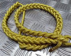 Army Ceremonial Aiguillette / Officers Lanyard Metallic Gold Tip Ends Present