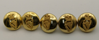 Irish Guards Mouted Buttons Small Size 22L x5