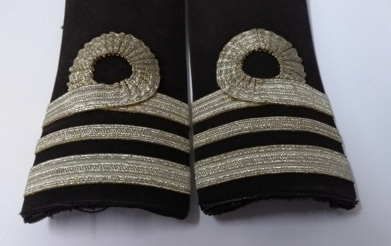 Naval Officers Lieutenant Commander Shoulder Boards Epaulette Black Faded Ribbon