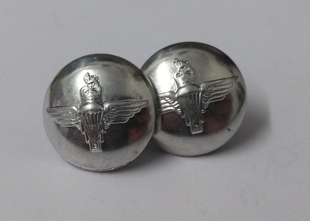 Parachute Regiment Buttons Service Dress Silver Subdued No1 / No2 Issue - NEW