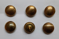 Light Dragoons Buttons Dress Plain Domed Brass Ring Backed Size 27L x 3 Pairs