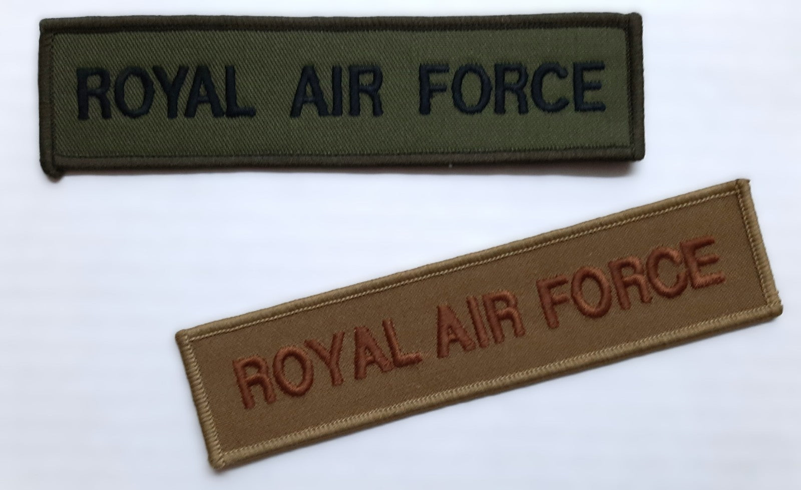 RAF Royal Air Force Badges Chest Tape Bars Olive and Coyote New old Stock