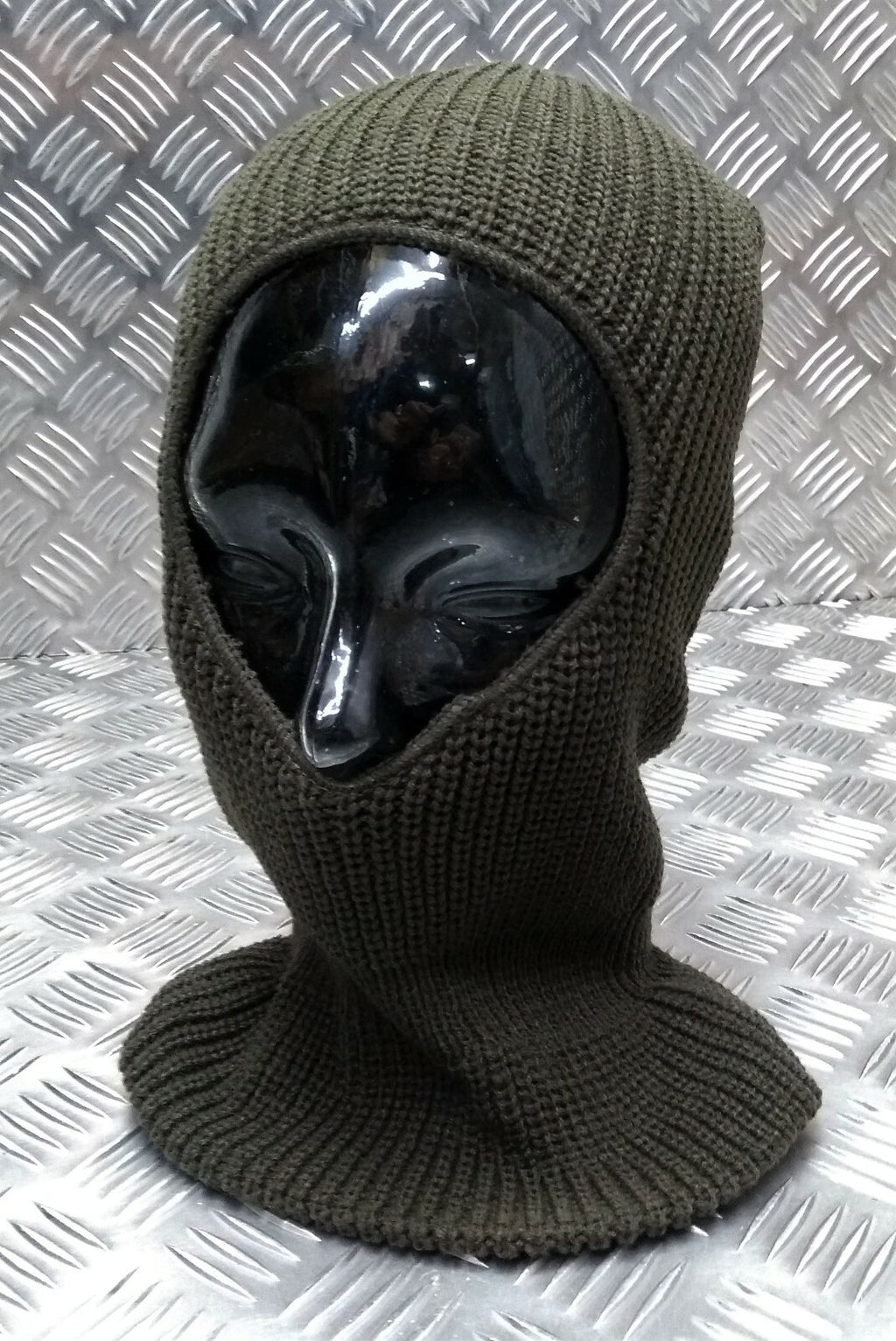 Army Green. One (1) Hole Balaclava / Beanie Hat - Very Warm - Brand New