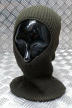 Army Green. One (1) Hole Balaclava / Beanie Hat - Very Warm - Brand New