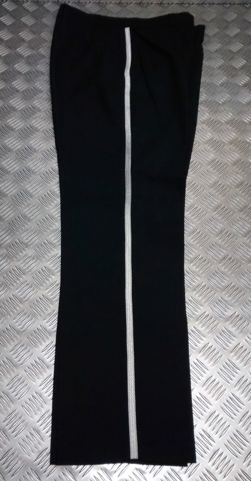 Trousers Ceremonial Bandsman Dress Uniform Silver Braided Stripes Waist 37"