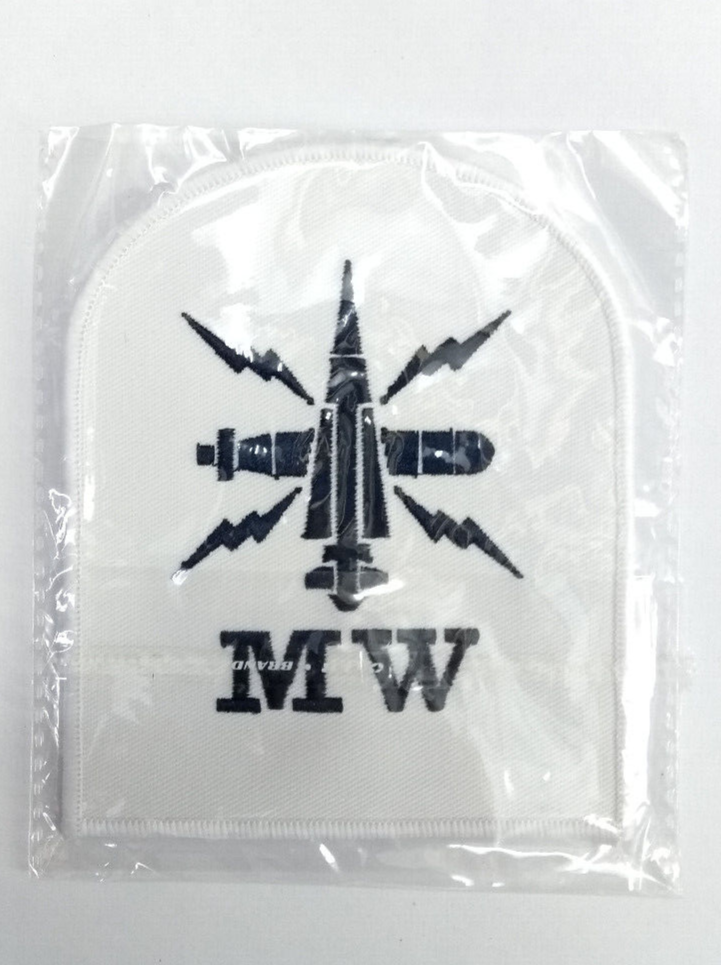 Royal Navy Mine Warfare (MW) – Basic Rate Blue on White Qualification Patch