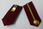 Arab Emirates Gorgets Collar Tabs Gold Braid Detail Senior Officers UAE Buttons