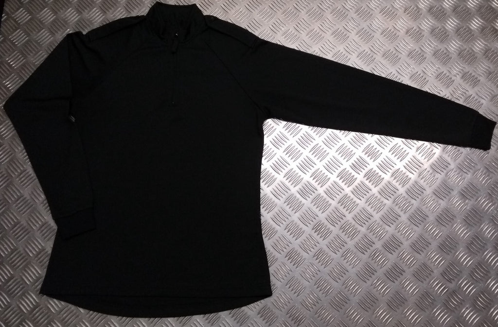 Black Technical Delta Stealth Self Wicking Technical Activewear Top Long Sleeve