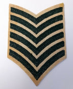 Genuine Vintage British Light Infantry Rank Stripes 6 Chevrons