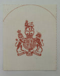 Royal Navy Warrant Officer Naval Printed Patch Red on White