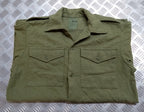 Vintage Combat Shirt British Olive Drab / Green Heavy Woolly Drill