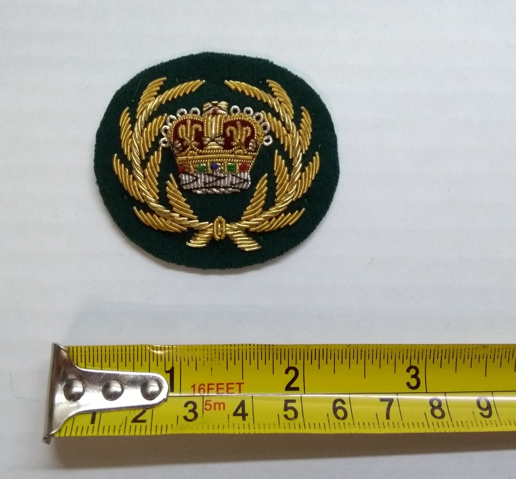 Mess Kit Badge RQMS Green British Hand Embroidered Insignia Arm Patch