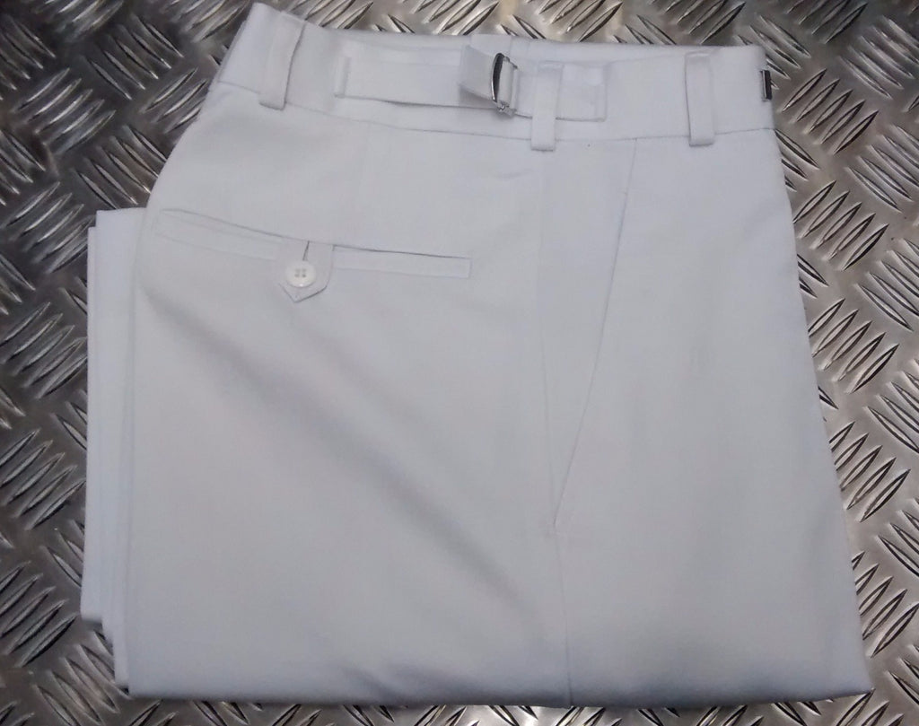 White Naval Trousers RN Style Class 1 CLI Smart Dress Straight Leg NEW