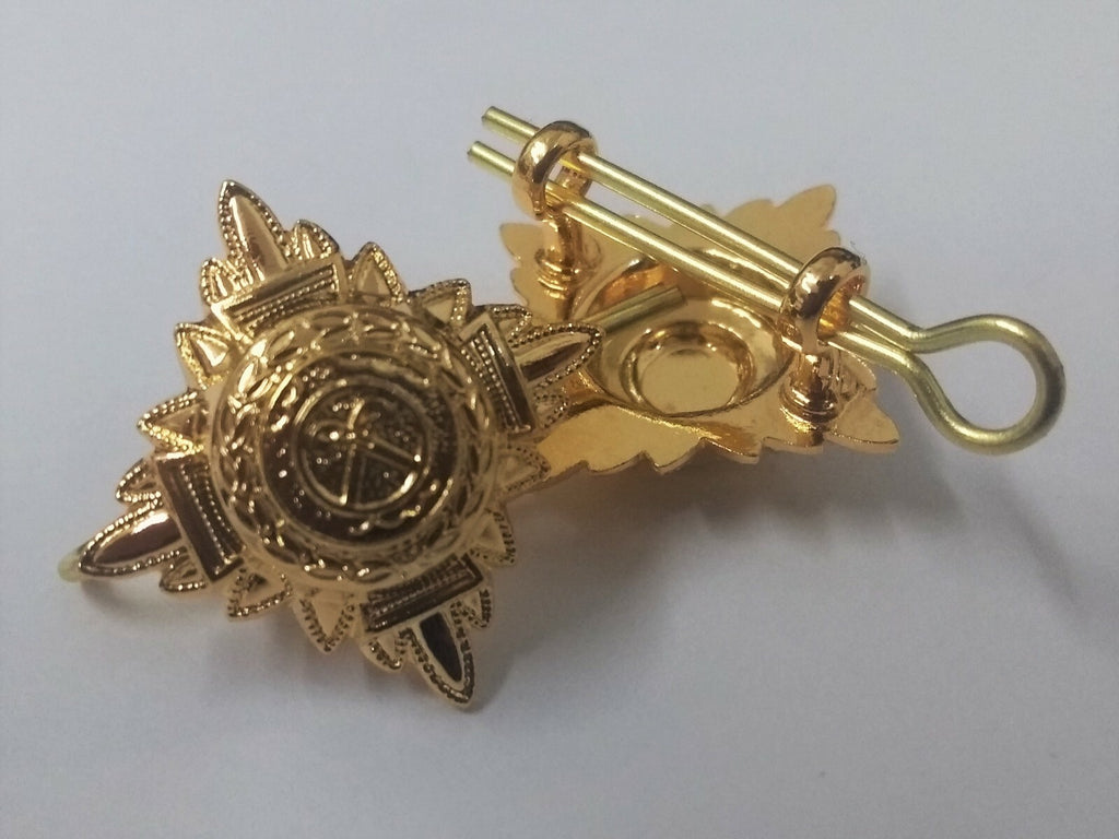 Commonwealth Type Officers 25.5mm Rank Pips Bath Stars NEW