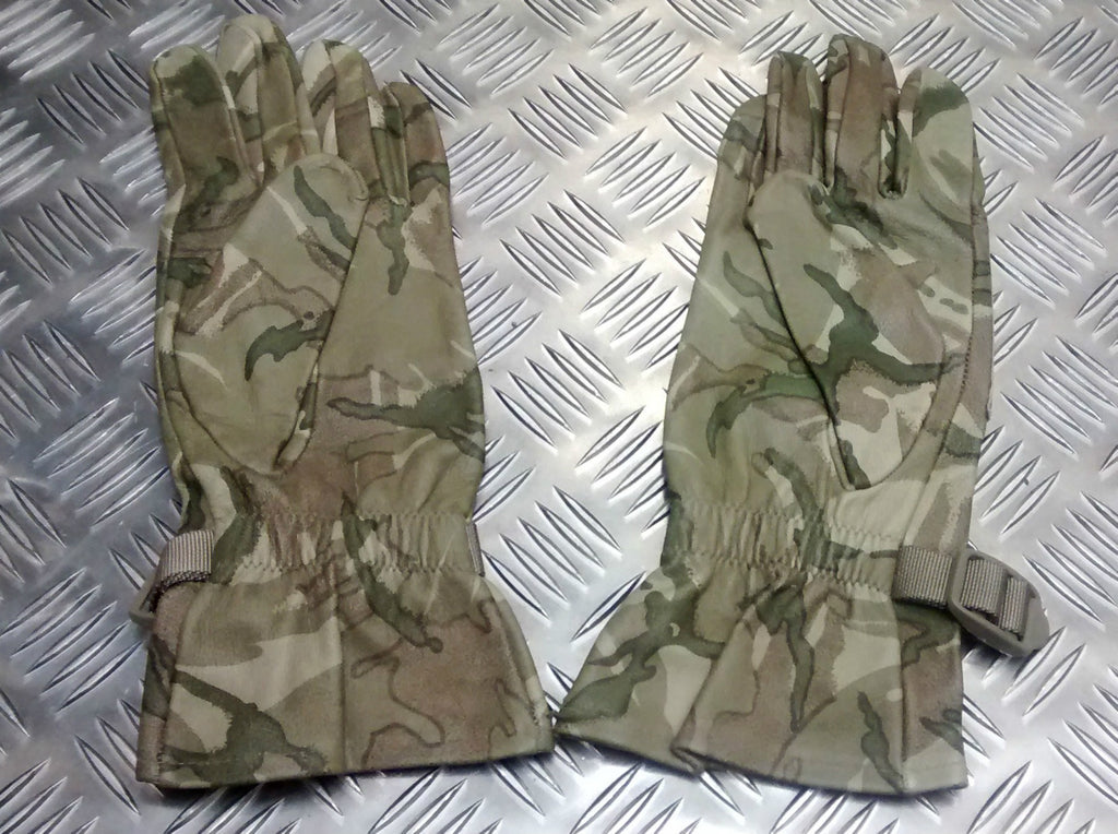 Genuine British MTP Multi Camo Leather Combat Gloves- All Sizes- NEW