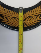 Genuine British Made Senior Officer Gold Wire Palm Leaf Dress Cap Peak