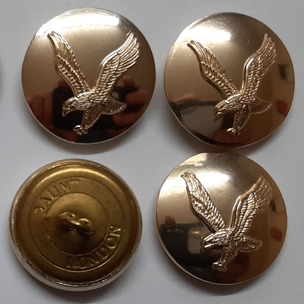 AAC Large Buttons British Army Air Corps Insignia 40L Gold No1/2 Dress X4