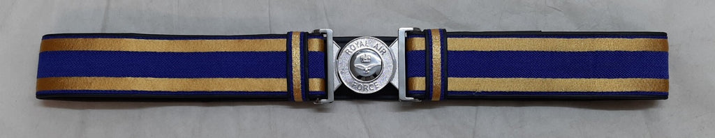 Hobson Production Sample Blue & Gold Ceremonial Belt With RAF Royal Air Force Locket