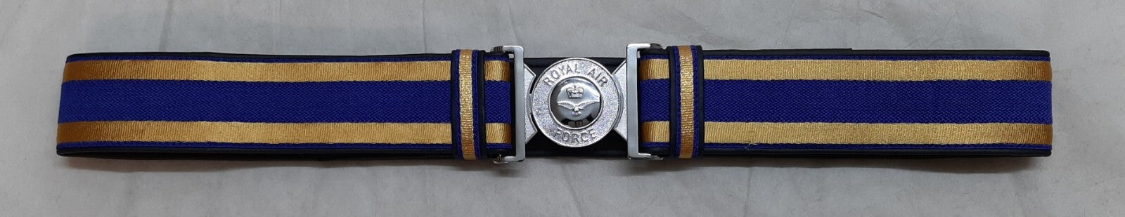 Hobson Production Sample Blue & Gold Ceremonial Belt With RAF Royal Air Force Locket