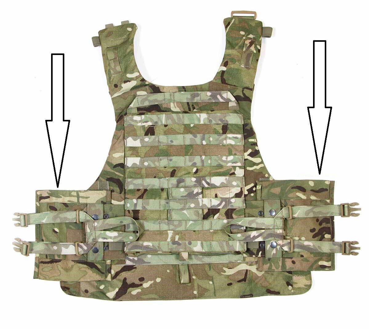 MTP Virtus Webbing System MOLLE Lower Side Protection Pouches Left and Right GD1