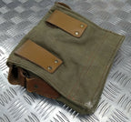 Genuine Vintage French Canvas Utility or Ammunitions Side Bag Carrier
