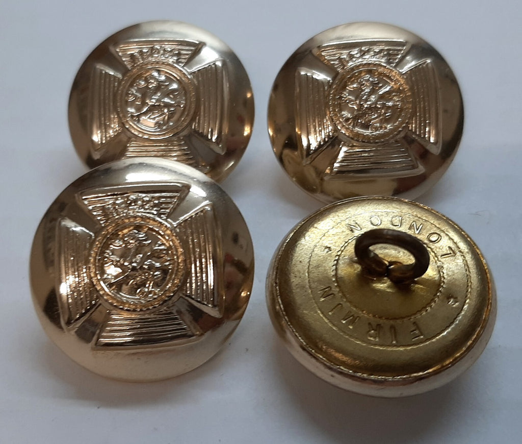 DERR Duke of Edinburgh's Royal Regiment British Army Insignia Buttons Large X4