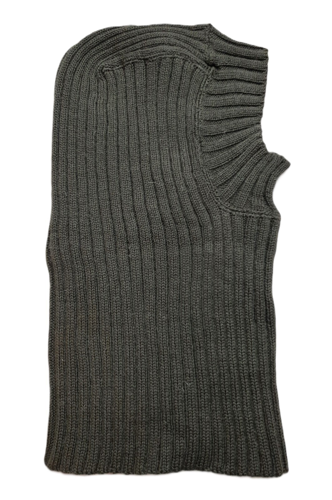 Army Commando Balaclava British Hood Cold Weather 100% Ribbed Wool Green Bala