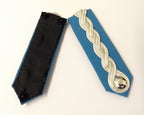 Collar Tabs Light Blue RAF Royal Air Force Silver Braid and Plain Buttons Press-stud Fit