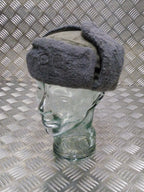 German Army NVA Grey Cossack / Ushanka Trapper Hat - All Sizes - Used