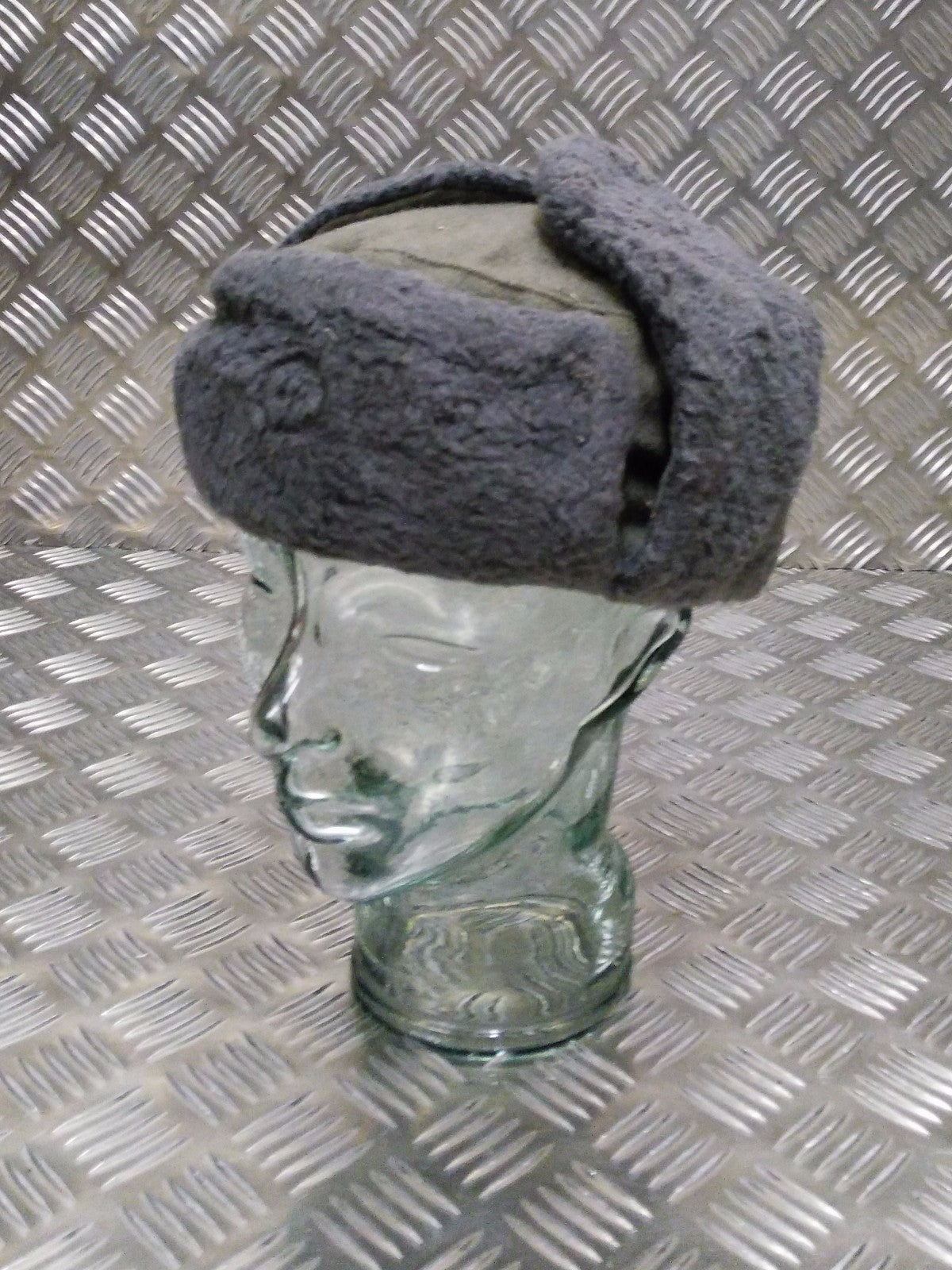 German Army NVA Grey Cossack / Ushanka Trapper Hat - All Sizes - Used