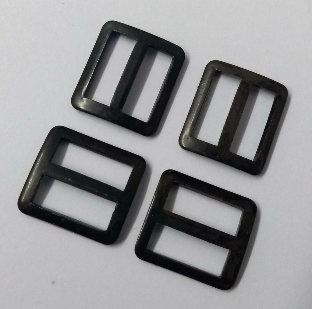 3/8" Strap Slider Stay Subdued Metal Buckles 3 Pairs STD83 X 6