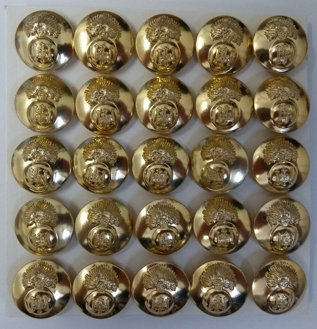 Genuine British Army Issue The Royal Highland Fusiliers Dress Buttons 30L x25