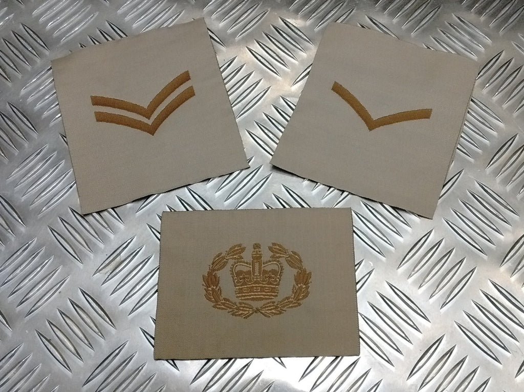 Rank Badges Army Green / Desert OD / DS Subdued Assorted Ranks 1 Pair New